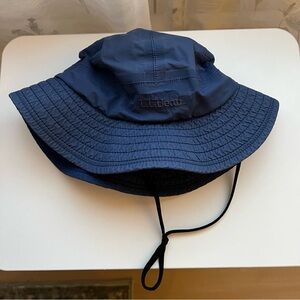 L.L. Bean Vintage Dark Blue Adventure Hat with Lining